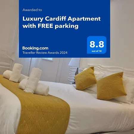 Luxury Cardiff Apartment With Free Parking, Free High-Speed Internet, Fully Equipped Kitchen Exterior photo